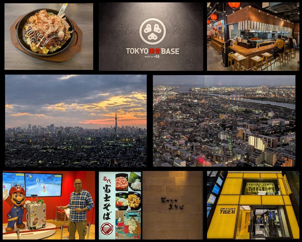 Collage of pics from a recent trip to Japan